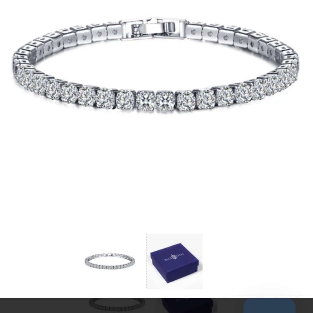 NWOT Stunning Brilliant Stainless Bracelet